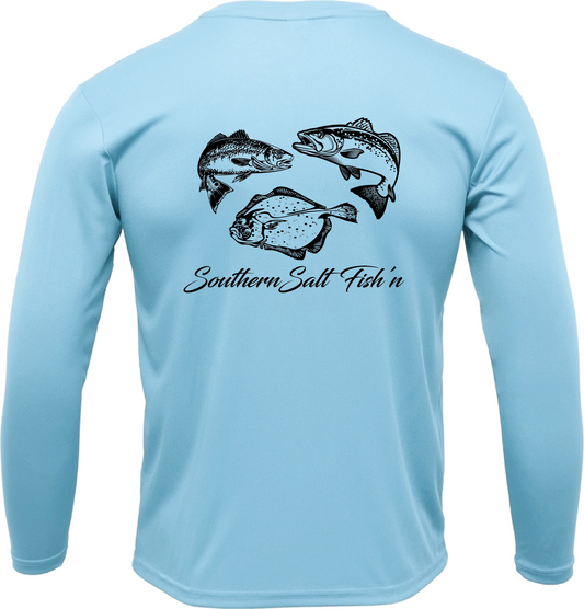 The Trifecta Long Sleeve UPF Shirt - Sky Blue