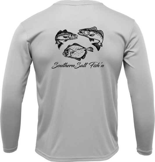 The Trifecta Long Sleeve UPF Shirt - Silver